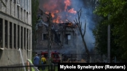 Поразеното медицинско заведение в град Днипро беше обхванато от пожар
