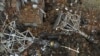 Зруйновані через удари російських сил куполи церкви в селі Богородичне Донецької області, Україна, 13 лютого 2024 року