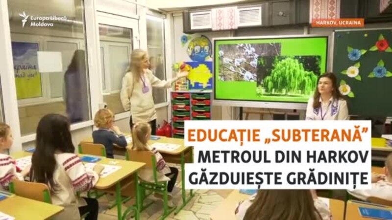 Educație „subterană”. Metroul din Harkov găzduiește grădinițe