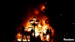  Снимка на изгорелия рейс 