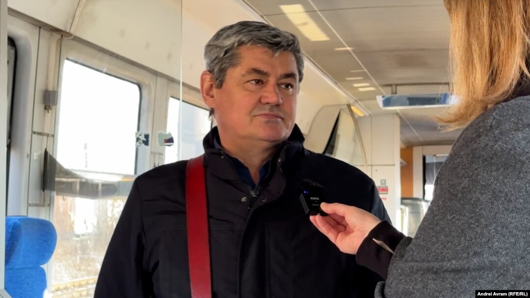 Iosif Bulai, conductor tren pe ruta Videle - Giurgiu.
