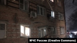 Упавшая стена дома на Нариманова в Ростове до полного обрушения подъезда