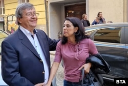  Красимир Премянов посреща Григорова в Съюза на тракийските сдружения в България. 