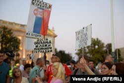 Osamnaesti protest 'Srbija protiv nasilja' u Beogradu 2. septembra