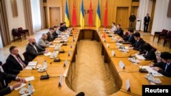 Встреча представителей МИД Украины и китайской делегации во главе с Ли Хуэем, Киев, 16 мая 2023