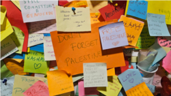 'Ne zaboravimo Palestince!': Poruke podrške iz cijelog svijeta u srcu Sarajeva