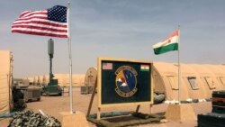 ABŞ və Niger bayraqları hava qüvvələrinin baza düşərgəsində yan-yana qaldırılıb