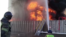 An image from a video of the Azov fire posted by the Russian Emergency Situations Ministry on June 18.