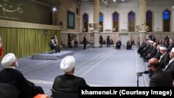 علی خامنه‌ای در دیدار با مقامات دستگاه قضایی جمهوری اسلامی