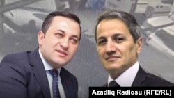 Ruslan Izzetli (left)and Alasgar Mammadli, two of nine independent journalists to be handed lengthy prison sentences in Azerbaijan this week. (composite file photo)