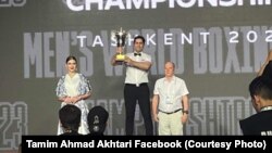 تمیم احمد اختری موفق به دریافت عنوان بهترین داور مسابقات جهانی مشت‌زنی شد