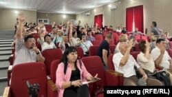 Общественные слушания в Уральске по переводу 120 гектаров леса в собственность акимата города. 30 мая 2023 года