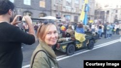 Российская активистка Елена Тихонова в Украине