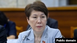 Kyrgyz deputy Gulya Kojogulova (file photo)