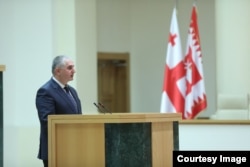 ფოტოზე: ლაშა ხუციშვილი, ფინანსთა მინისტრი