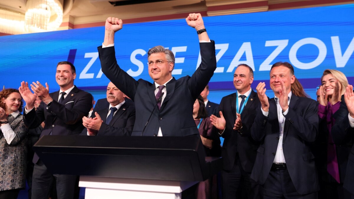 Управляващата дясноцентристка партия Хърватски демократичен съюз(ХДС) печели парламентарния вот в