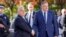 Milorad Dodik boszniai szerb vezető fogadja Orbán Viktort Banja Lukában 2024. április 5-én
