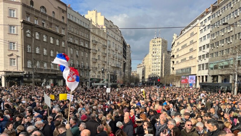 Обвинителен предлог против учесник на протестите на опозицијата во Белград 