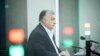 Orbán Viktor kormányfő interjút ad a Kossuth rádió stúdiójában 2022. november 18-án