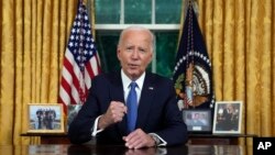 Joe Biden u obraćanju američkoj naciji iz Ovalne sobe u Bijeloj kući, Washington, SAD, 24. jula 2024.