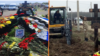 Фотоколлаж могил российских военных из Крыма
