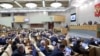 Sjednica ruske Dume na kojoj je u prvom čitanju usvojen prijedlog zakona o oduzimanju imovine osobama osuđenim za razna krivična djela, Moskva, 24. januara 2024.