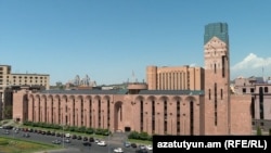 Armenia - The building of Yerevan's municipal administration, August 23, 2023.