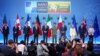 Liderii G7, președintele Consiliului European, Charles Michel, președinta Comisiei Europene, Ursula von der Leye,n și președintele Ucrainei, Volodimir Zelenski. Vilnius, 12 iulie 2023