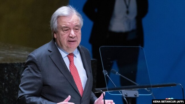 د ملګرو ملتونو سازمان سرمنشي انټونیو ګوټېرېش