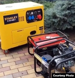 Generators bought with donations from viewers