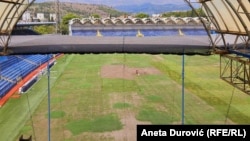 Centralni stadion u Podgorici na kojem su crnogorska reprezentacija, ali i drugi istaknuti klubovi, do sada igrali mečeve (foto: avgust 2024.)