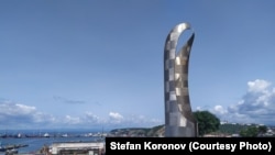 A monument in the Sakhalin port of Korsakov dedicated to the Korean workers who were left on the island after World War II.