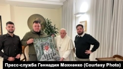 Встреча Мохненко и Папы Римского Франциска