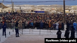 Протест у російському місті Баймак в підтримку активіста Фаїля Алсинова,17 січня 2924 року 