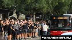 Protest navijača Partizana, Beograd, 31. avgust 2023.