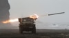 Бойові стрільби з протидиверсійних самохідних берегових реактивних комплексів ДП-62 «Дамба». Скриншот із сайту Міноборони РФ