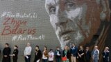 Lithuania — Action of solidarity with Belarusian political prisoners in Vilnius, Lithuania, 21May23