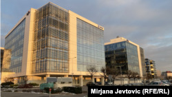 Poslovna zgrada u naselju Novi Beograd, gde je na četvrtom spratu prostor "Tačka ključanja Srbija", januar 2024.