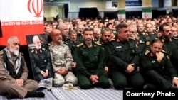 A meeting of IRGC commanders with Supreme Leader Ayatollah Ali Khamenei on August 20, 2023.