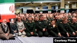 IRGC commanders meet with Supreme Leader Ayatollah Ali Khamenei in August.