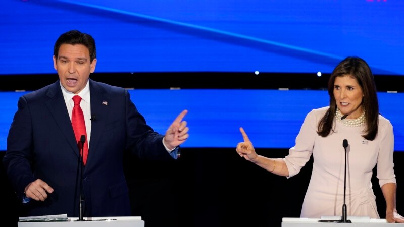 برگزاری مناظره انتخاباتی دسانتیس و هیلی؛ طرفین یکدیگر را به «دروغ‌گویی» متهم کردند