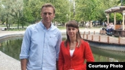 Алексей Навальный и Ксения Фадеева