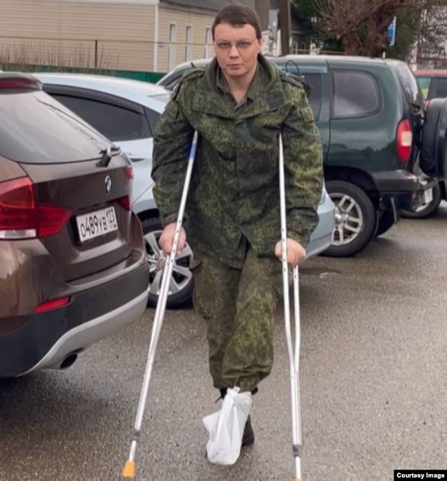 Владимир Фролов после ранения