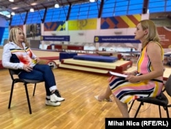 Nadia Comaneci, during an interview for the romanian service of RFE/RF