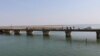 Наслідки одного з попередніх ударів по Чонгарському мосту