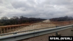Пересохшая река в Херсонской области. Украина, февраль 2024 года