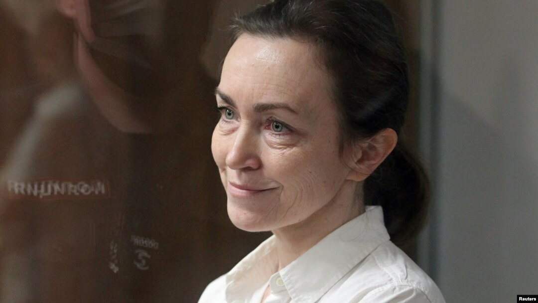 Alsu Kurmașeva, într-un tribunal din Rusia. 1 aprilie 2024. 