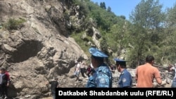Последствия схода селей в Ошской области в Кыргызстане