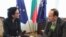 Новата украинска посланичка Олеся Илашчук и заместник-министърът на външните работи Костадин Коджабашев