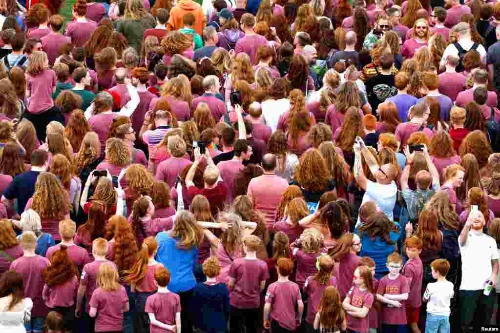 Ljudi prisustvuju godišnjem festivalu Redhead Days u Tilburgu, Holandija, 27. avgust.